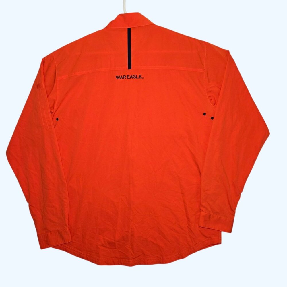 Under Armour Auburn Tigers Mens Medium Vented Button Up Shirt War Eagle UM8117 - Picture 8 of 10